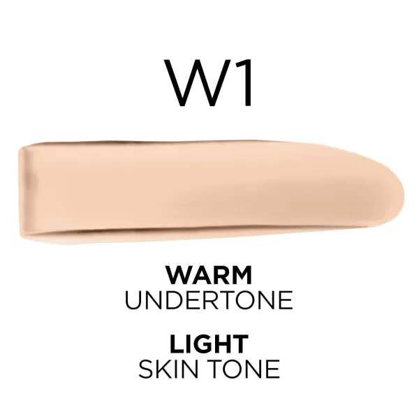 L'Oreal Paris True Match Super-Blendable Foundation, Medium Coverage Liquid Foundation Makeup, W8, Medium Deep, 1 Fl Oz