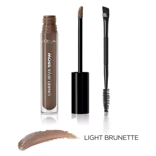 L'Oreal Paris Unbelieva-Brow Longwear Eyebrow Topcoat, Waterproof, Smudge-resistant, Transfer- Proof, Quick Drying, Easy and quick application with precise brush, Universal Transparent, 0.15 fl. oz.