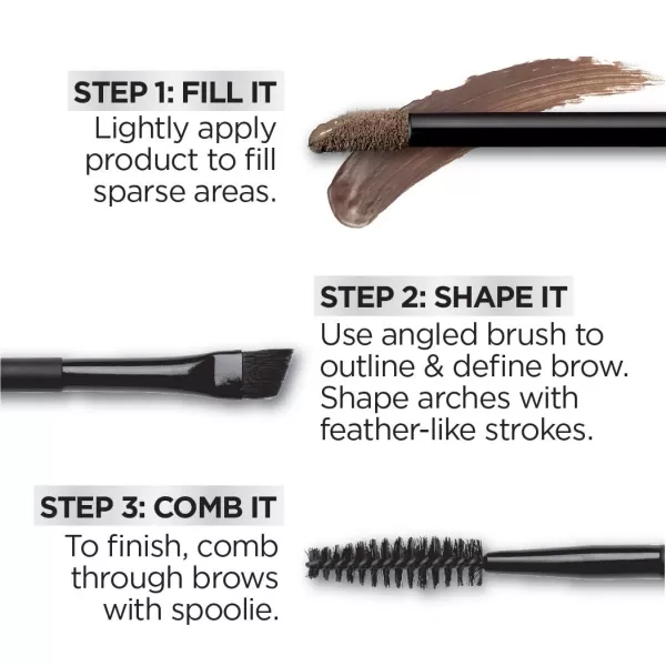 L'Oreal Paris Unbelieva-Brow Longwear Waterproof Tinted Brow Gel, Smudge-resistant, Transfer- Proof, Quick Drying, Easy and quick application with precise brush, Blonde, 0.15 fl. oz.