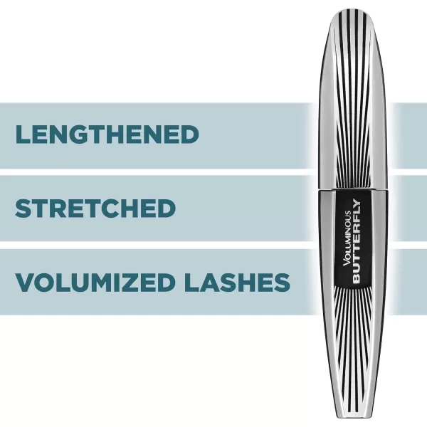 L'Oreal Paris Voluminous Butterfly Mascara, Washable, Blackest Black, 0.22 Fl. Oz., 1 Count