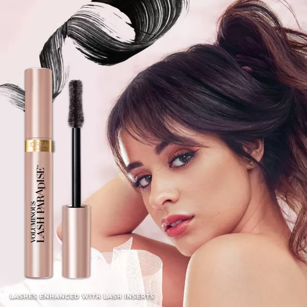 L'Oreal Paris Voluminous Lash Paradise Waterproof Mascara, Blackest Black, 0.25 Fl Oz 