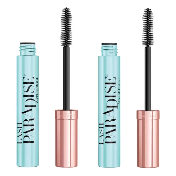 L'Oreal Paris Voluminous Lash Paradise Waterproof Mascara, Blackest Black, 0.25 Fl Oz 