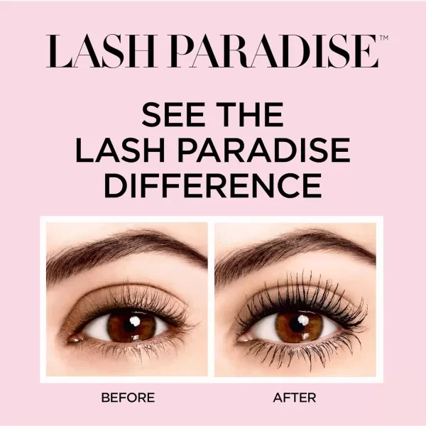 L'Oreal Paris Voluminous Lash Paradise Waterproof Mascara, Blackest Black, 0.25 Fl Oz 