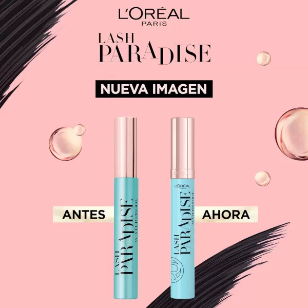 L'Oreal Paris Voluminous Lash Paradise Waterproof Mascara, Blackest Black, 0.25 Fl Oz 