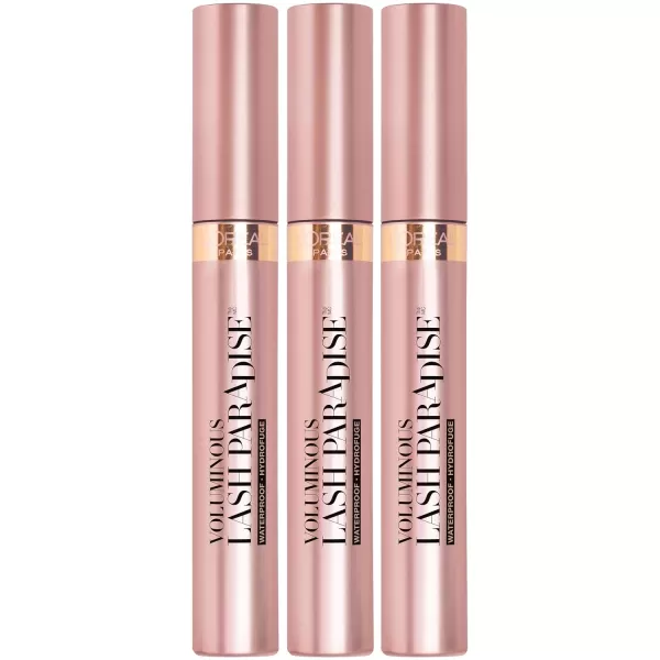 L'Oreal Paris Voluminous Lash Paradise Waterproof Mascara, Blackest Black, 0.25 Fl Oz 