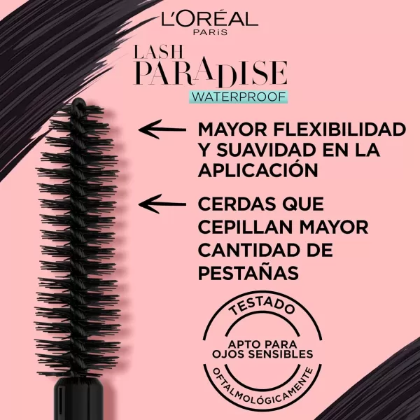 L'Oreal Paris Voluminous Lash Paradise Waterproof Mascara, Blackest Black, 0.25 Fl Oz 