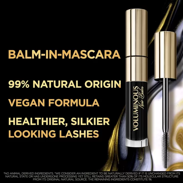 L'Oreal Paris Voluminous Noir Balm Volumizing Mascara, Washable, Black, 0.26 Fl Oz., 1 Count