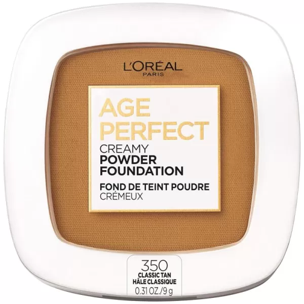 L'Oreal Paris Age Perfect Creamy Powder Foundation Compact, 355 Cappuccino, 0.31 oz.
