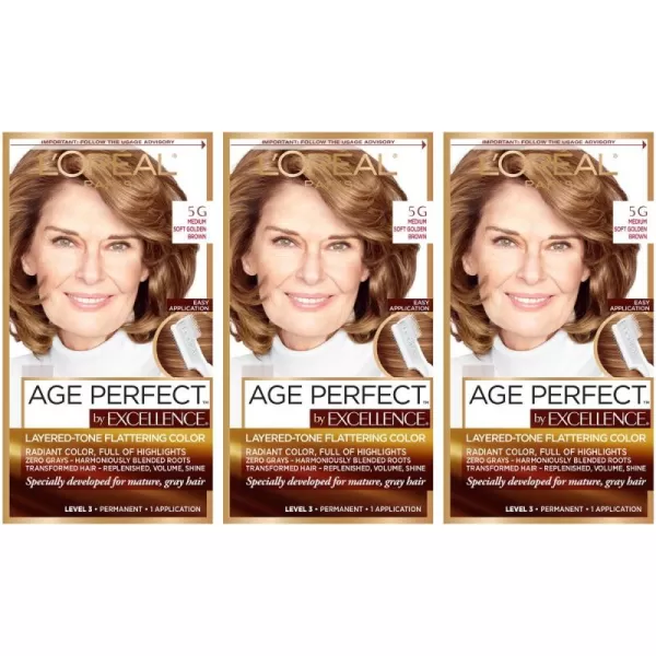 L'Oreal Paris Age Perfect Permanent Hair Color, 9N Light Natural Blonde, 1 kit