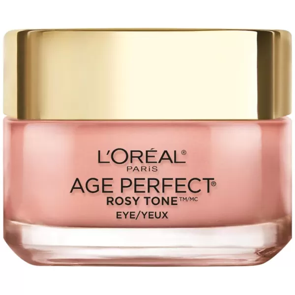 L'Oreal Paris Age Perfect Rosy Tone Anti-Aging Eye Cream, For Dark Circles &amp; Wrinkles .5 oz)