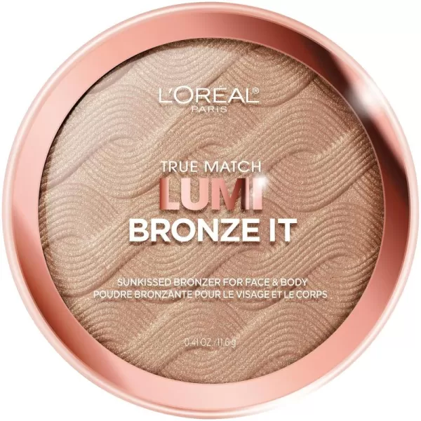 L'Oreal Paris Cosmetics True Match Lumi Bronze It Bronzer For Face And Body, Deep, 0.41 Fluid Ounce