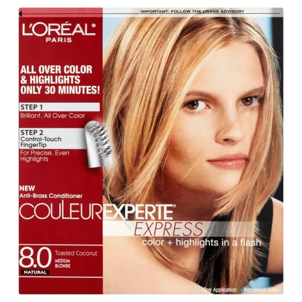 L'Oreal Paris Couleur Experte 2-Step Home Hair Color and Highlights Kit, Chocolate Mousse