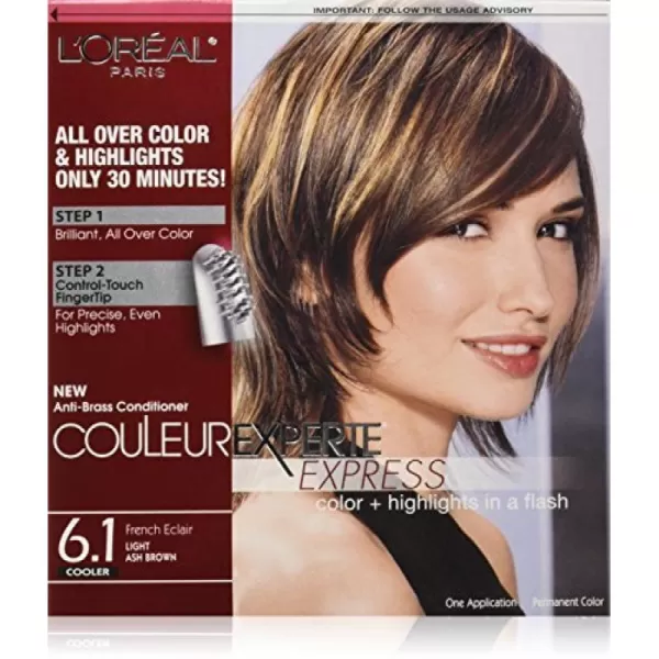 L'Oreal Paris Couleur Experte 2-Step Home Hair Color and Highlights Kit, Chocolate Mousse