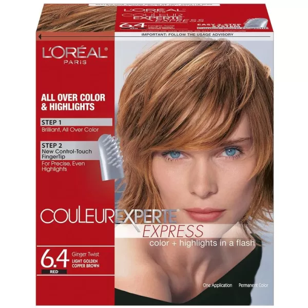 L'Oreal Paris Couleur Experte 2-Step Home Hair Color and Highlights Kit, Chocolate Mousse