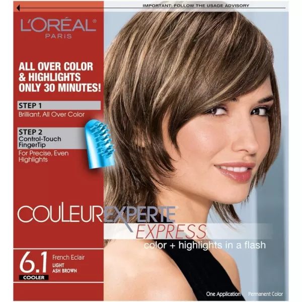 L'Oreal Paris Couleur Experte 2-Step Home Hair Color and Highlights Kit, Chocolate Mousse