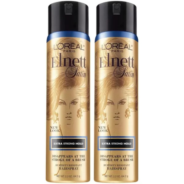 L'Oreal Paris Elnett Satin Hairspray Extra Strong Hold Unscented 11 oz; )