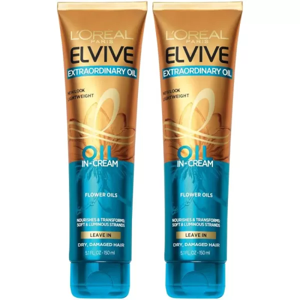 L'Oreal Paris Elvive Extraordinary Oil Transforming Oil-in-Cream, with Coconut Oil, 5.1 fl; oz; 
