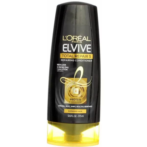 L'Oreal Paris Elvive Total Repair 5 Repairing Conditioner for Damaged Hair Conditioner with Protein and Ceramide for Strong Silky Shiny Healthy Renewed Hair 28 Fl Oz)