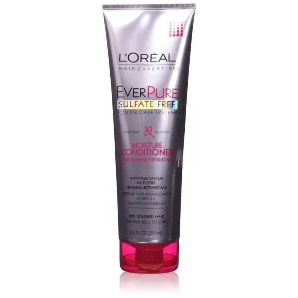 L'Oreal Paris EverPure Moisture Sulfate Free Conditioner, Hair Care for Color-Treated Hair with Rosemary Botanicals, 11 Fl Oz)