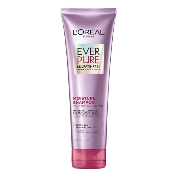 L'Oreal Paris EverPure Moisture Sulfate Free Shampoo for Color-Treated Hair, Rosemary, 33.8 Fl; Oz)