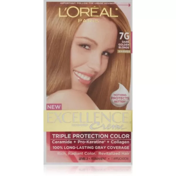 L'Oreal Paris Excellence Creme Permanent Hair Color, 4 Dark Brown, 100 percent Gray Coverage Hair Dye, Pack of 2