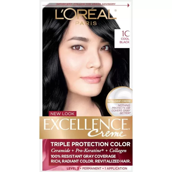 L'Oreal Paris Excellence Creme Permanent Hair Color, 8 Medium Blonde, 100 percent Gray Coverage Hair Dye, Pack of 2
