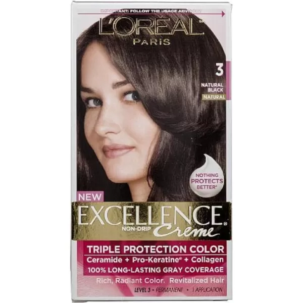 L'Oreal Paris Excellence Creme Permanent Hair Color, 8 Medium Blonde, 100 percent Gray Coverage Hair Dye, Pack of 2