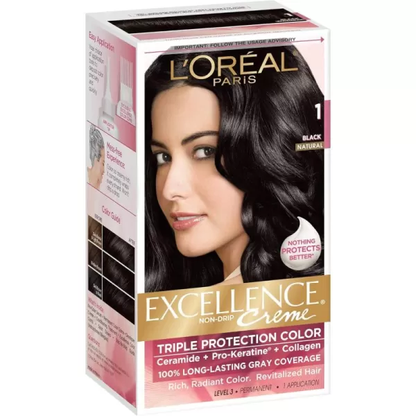 L'Oreal Paris Excellence Creme Permanent Hair Color, 8 Medium Blonde, 100 percent Gray Coverage Hair Dye, Pack of 2