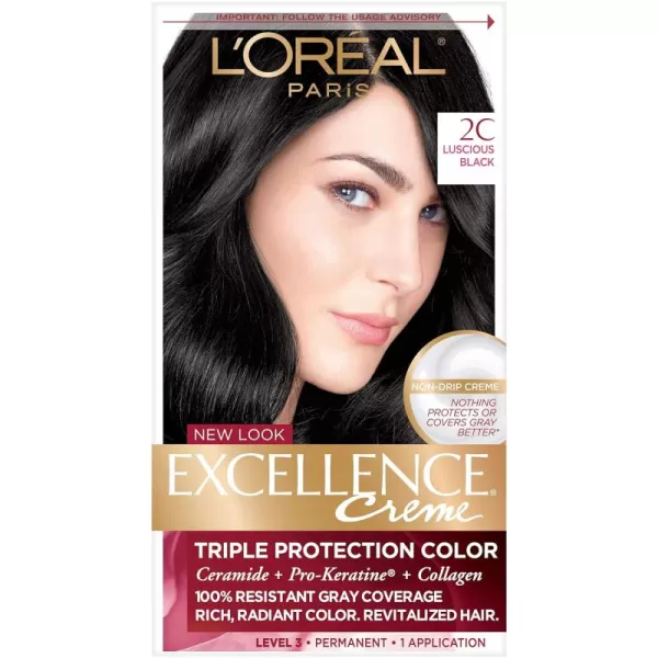 L'Oreal Paris Excellence Creme Permanent Hair Color, 8 Medium Blonde, 100 percent Gray Coverage Hair Dye, Pack of 2