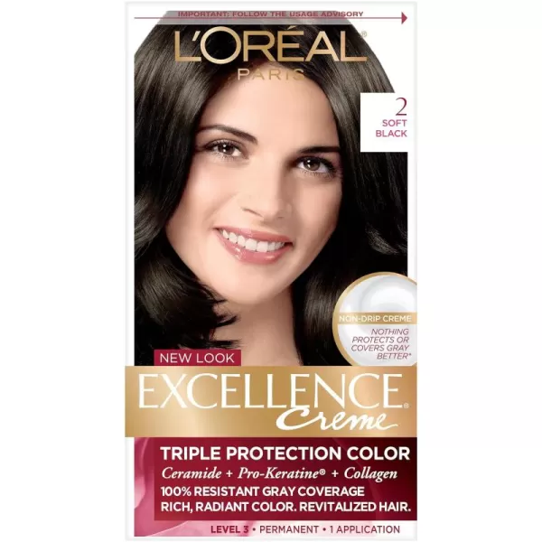 L'Oreal Paris Excellence Creme Permanent Hair Color, 8 Medium Blonde, 100 percent Gray Coverage Hair Dye, Pack of 2
