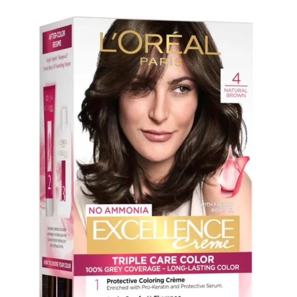 L'Oreal Paris Excellence Creme Permanent Hair Color, 8 Medium Blonde, 100 percent Gray Coverage Hair Dye, Pack of 2