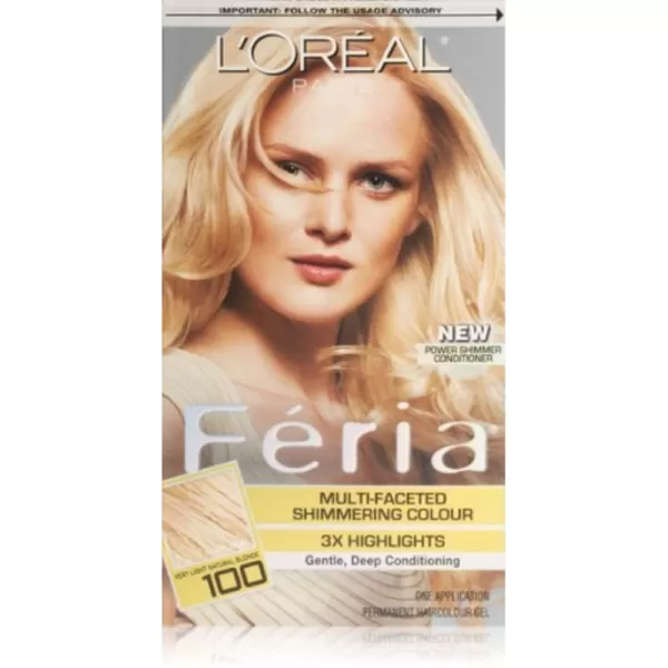 L'Oreal Paris Feria Multi-Faceted Shimmering Permanent Hair Color, B61 Downtown Brown, Hair Dye Kit, Pack of 2
