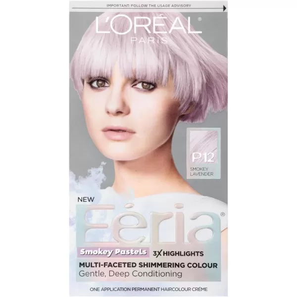 L'Oreal Paris Feria Multi-Faceted Shimmering Permanent Hair Color, B61 Downtown Brown, Hair Dye Kit, Pack of 2