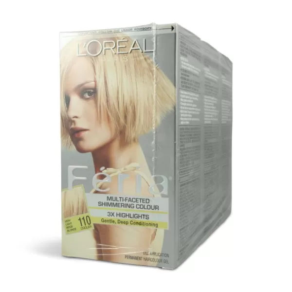 L'Oreal Paris Feria Multi-Faceted Shimmering Permanent Hair Color, B61 Downtown Brown, Hair Dye Kit, Pack of 2