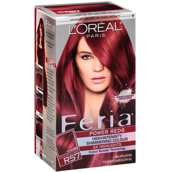 L'Oreal Paris Feria Multi-Faceted Shimmering Permanent Hair Color Hair Dye, V38 Violet Noir 