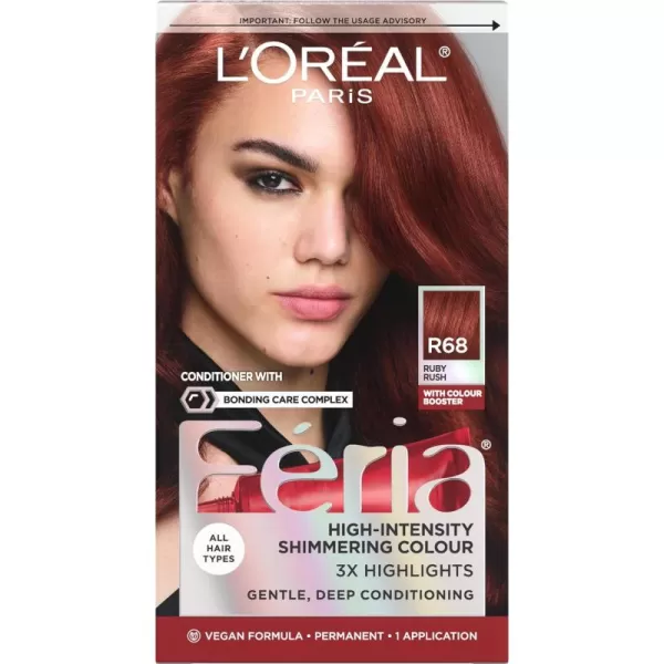 L'Oreal Paris Feria Multi-Faceted Shimmering Permanent Hair Color Hair Dye, V38 Violet Noir )