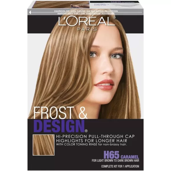 L'Oreal Paris Frost and Design Cap Hair Highlights For Long Hair, H85 Champagne, 1 kit
