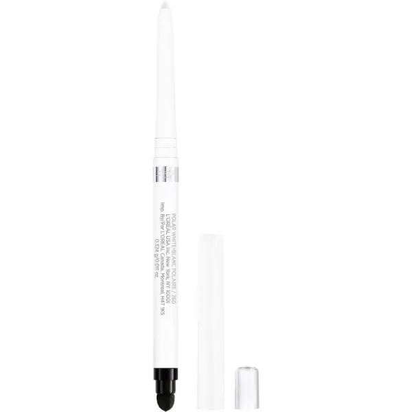 L'Oreal Paris Infallible Grip Mechanical Gel Eyeliner Pencil, Smudge-Resistant, Waterproof Eye Makeup with Up to 36HR Wear, Polar White, 0.01 Oz