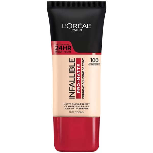 L'Oreal Paris K1828700 Infallible Pro-Matte Liquid Longwear Foundation Makeup, 102 Shell Beige, 1 Fl; Oz.
