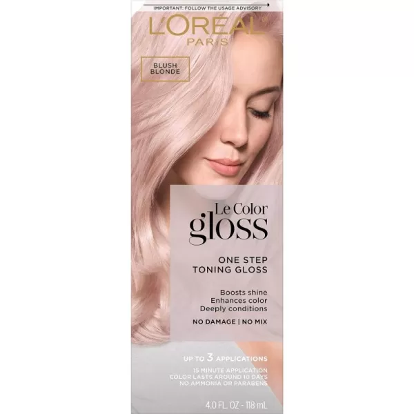 L'Oreal Paris Le Color One Step Hair Toning Gloss, Cool Blonde, 4 Ounce