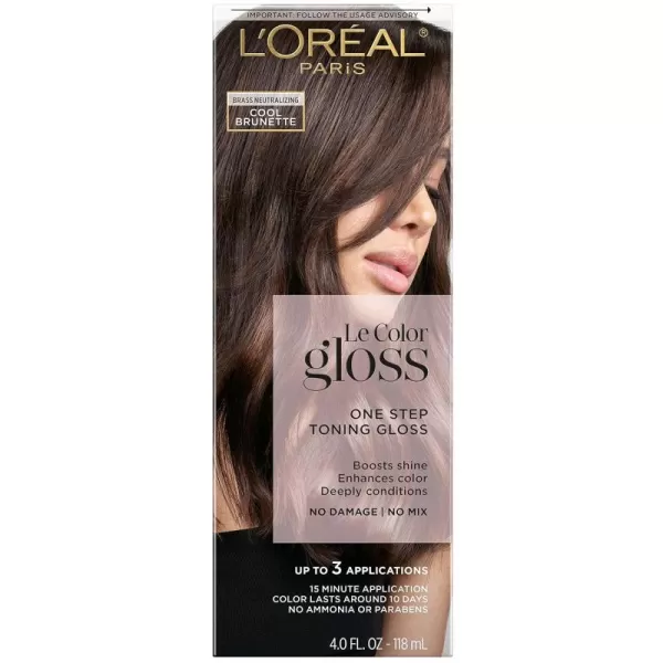 L'Oreal Paris Le Color One Step Toning Hair Gloss, Copper, 4 Ounce