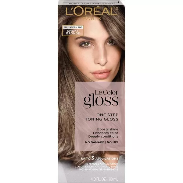 L'Oreal Paris Le Color One Step Toning Hair Gloss, Copper, 4 Ounce