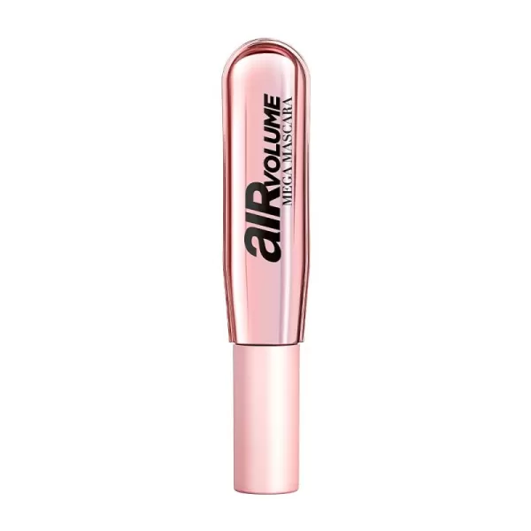 L'Oreal Paris Makeup Air Volume Mega Mascara, Lightweight &amp; Long-lasting Volumizing Mascara for Voluminous Eyelashes, Washable Blackest Black, 0.3 Fl Oz