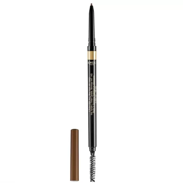 L'Oreal Paris Makeup Brow Stylist Definer Waterproof Eyebrow Pencil, Ultra-Fine Mechanical Pencil, Draws Tiny Brow Hairs and Fills in Sparse Areas and Gaps, Dark Brunette, 0.003 Ounce 