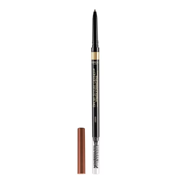 L'Oreal Paris Makeup Brow Stylist Definer Waterproof Eyebrow Pencil, Ultra-Fine Mechanical Pencil, Draws Tiny Brow Hairs and Fills in Sparse Areas and Gaps, Dark Brunette, 0.003 Ounce 