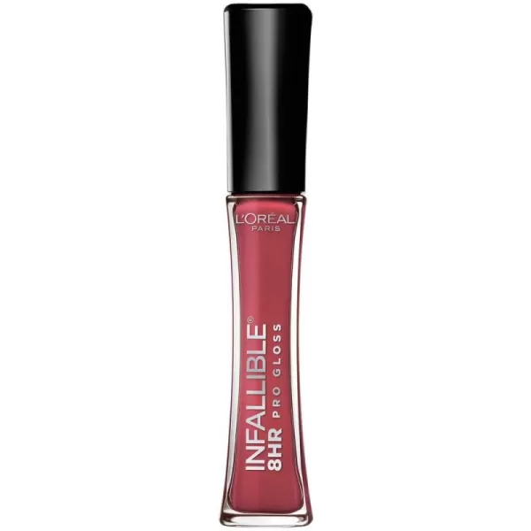 L’Oreal Paris Makeup Infallible 8 Hour Hydrating Lip Gloss, Barely Nude, 0.21 Fl Oz