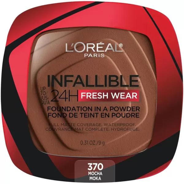 L'Oreal Paris Makeup Infallible Fresh Wear Foundation in a Powder, Up to 24H Wear, Waterproof, Vanilla, 0.31 oz.