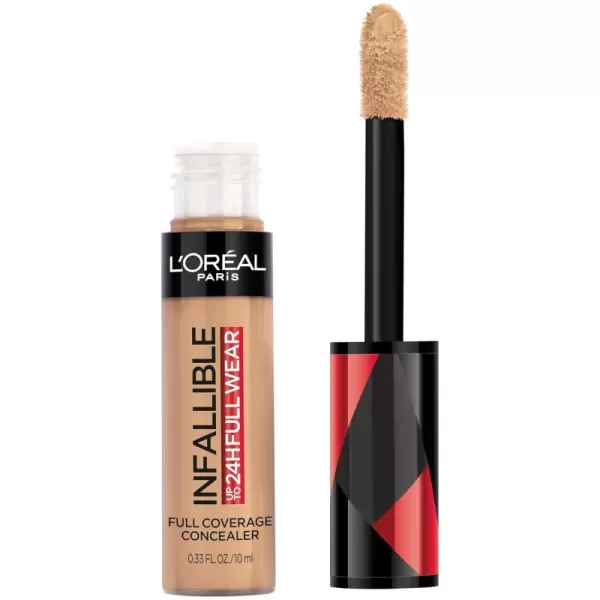 L'Oreal Paris Makeup Infallible Full Wear Waterproof Matte Concealer, Full Coverage, Pecan, 0.33 fl. oz.