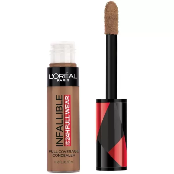 L'Oreal Paris Makeup Infallible Full Wear Waterproof Matte Concealer, Full Coverage, Pecan, 0.33 fl. oz.