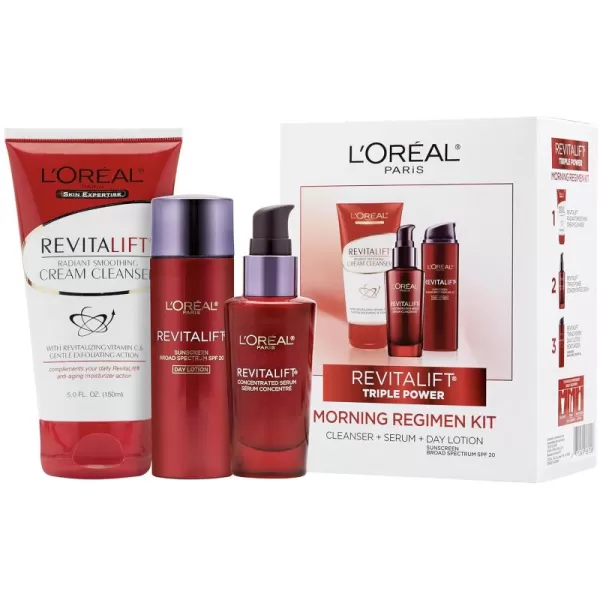 L'Oreal Paris Revitalift Triple Power Anti-Aging Concentrated Face Serum, Hyaluronic Acid and Pro-Xylane, Reduces Wrinkles 1 oz